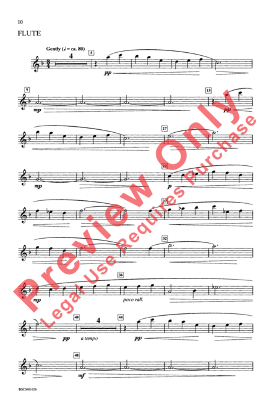 Gymnopedie for Christmas 4-Part scores gallery preview page 9