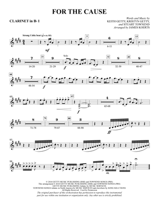 For the Cause (arr. James Koerts) - Bb Clarinet 1