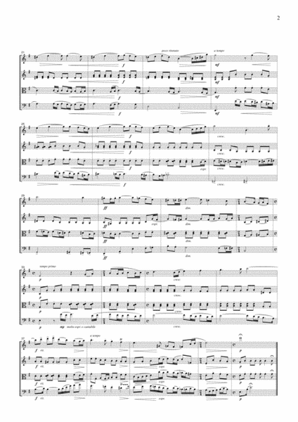 Rachmaninoff Vocalise, for string quartet, CR201