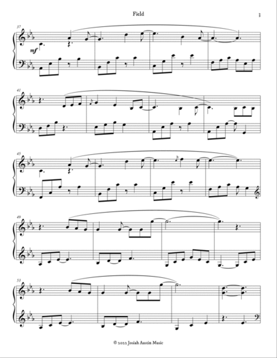 Field Piano Solo scores gallery preview page 4