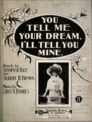 Book cover for You Tell Me Your Dream I'll Tell You Mine