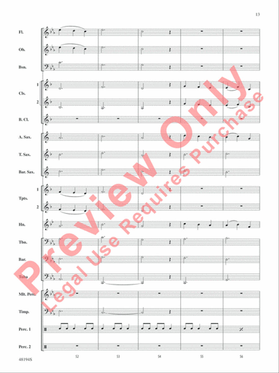 Harry Potter -- Wizards Unite Concert Band scores gallery preview page 14
