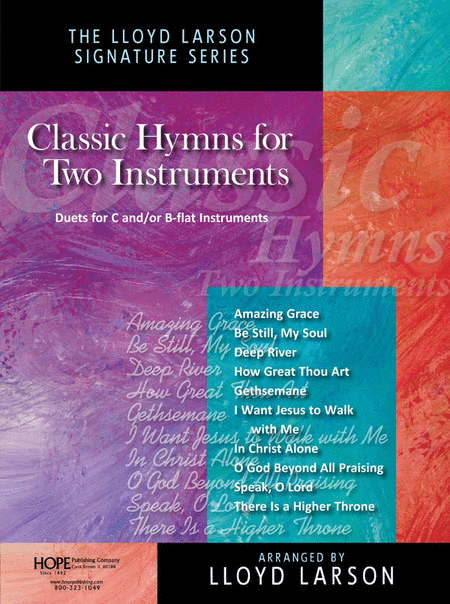Classic Hymns for Two Instruments: Duets for C and/or B-flat instruments