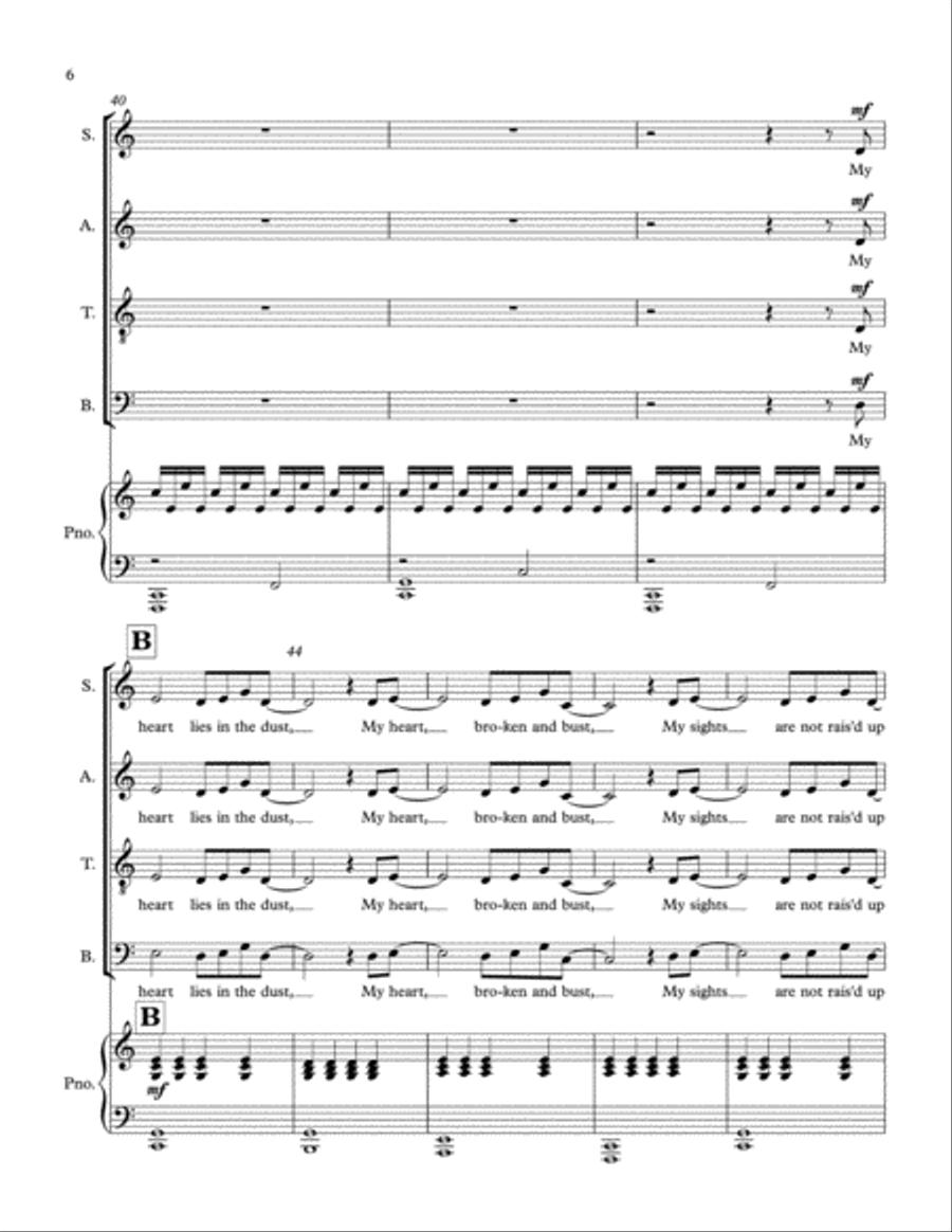 Speak Lord 4-Part scores gallery preview page 6