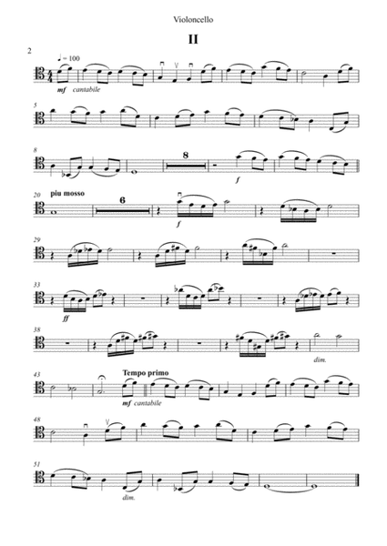 Sonata No. 3 for Cello and Piano, Opus 84 (Cello Part)