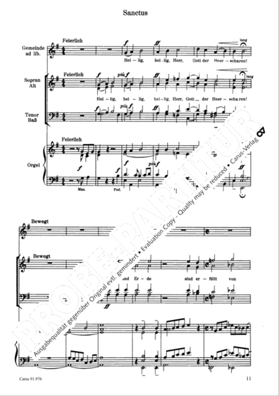 Deutsche Totenmesse 4-Part scores gallery preview page 12
