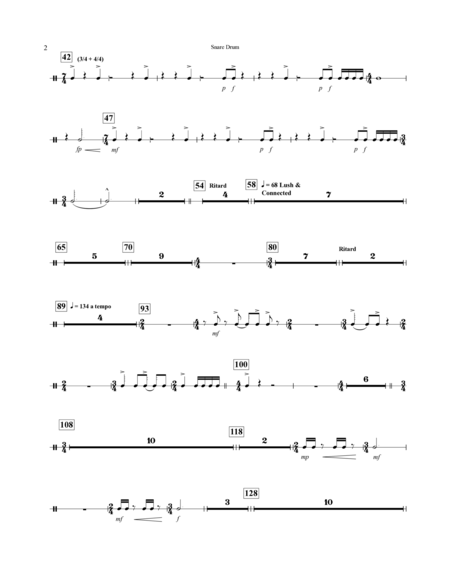 Concerto For Alto Saxophone And Wind Ensemble - Snare Drum