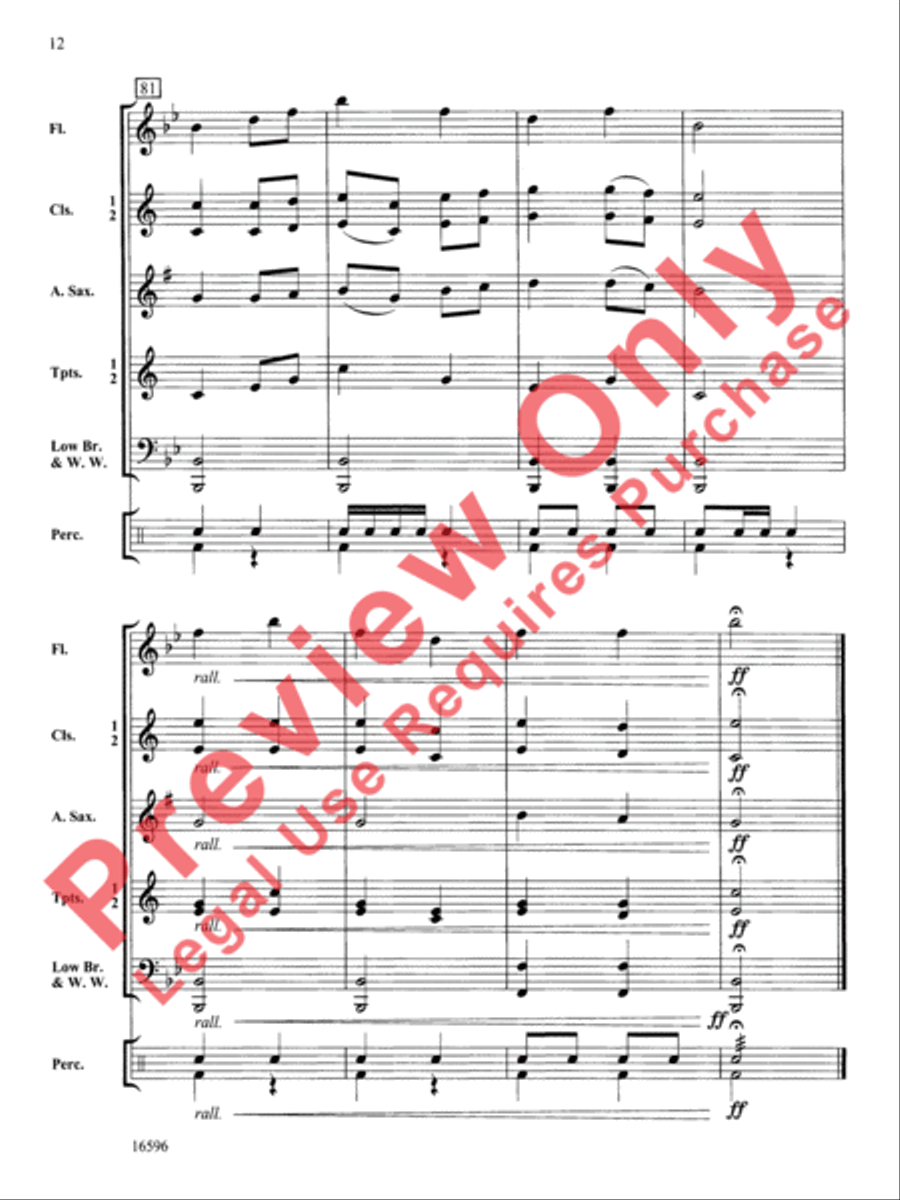 A Shaker March A Shaker March Concert Band scores gallery preview page 13