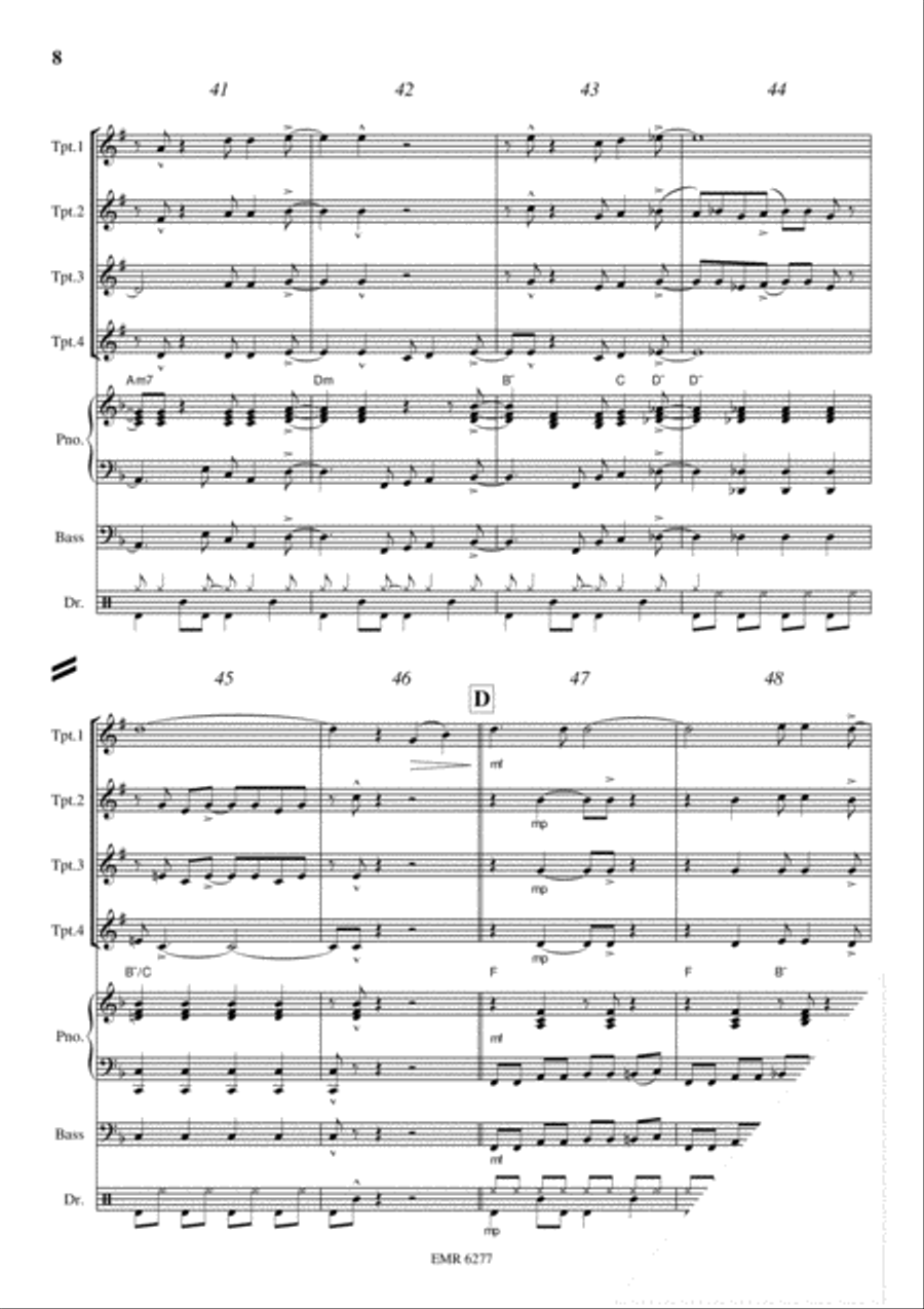 Kumbaya Trumpet scores gallery preview page 8
