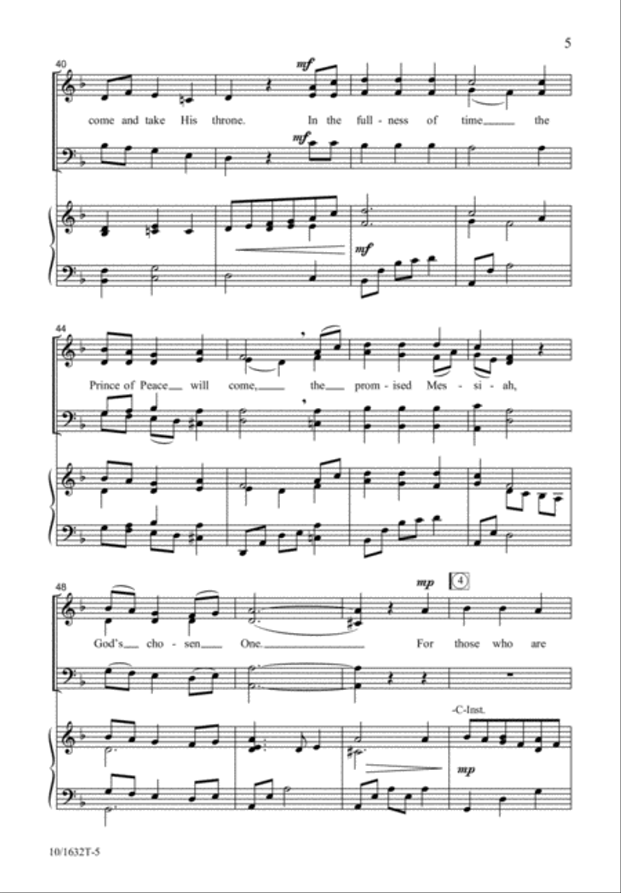 Waiting for a King 4-Part scores gallery preview page 6