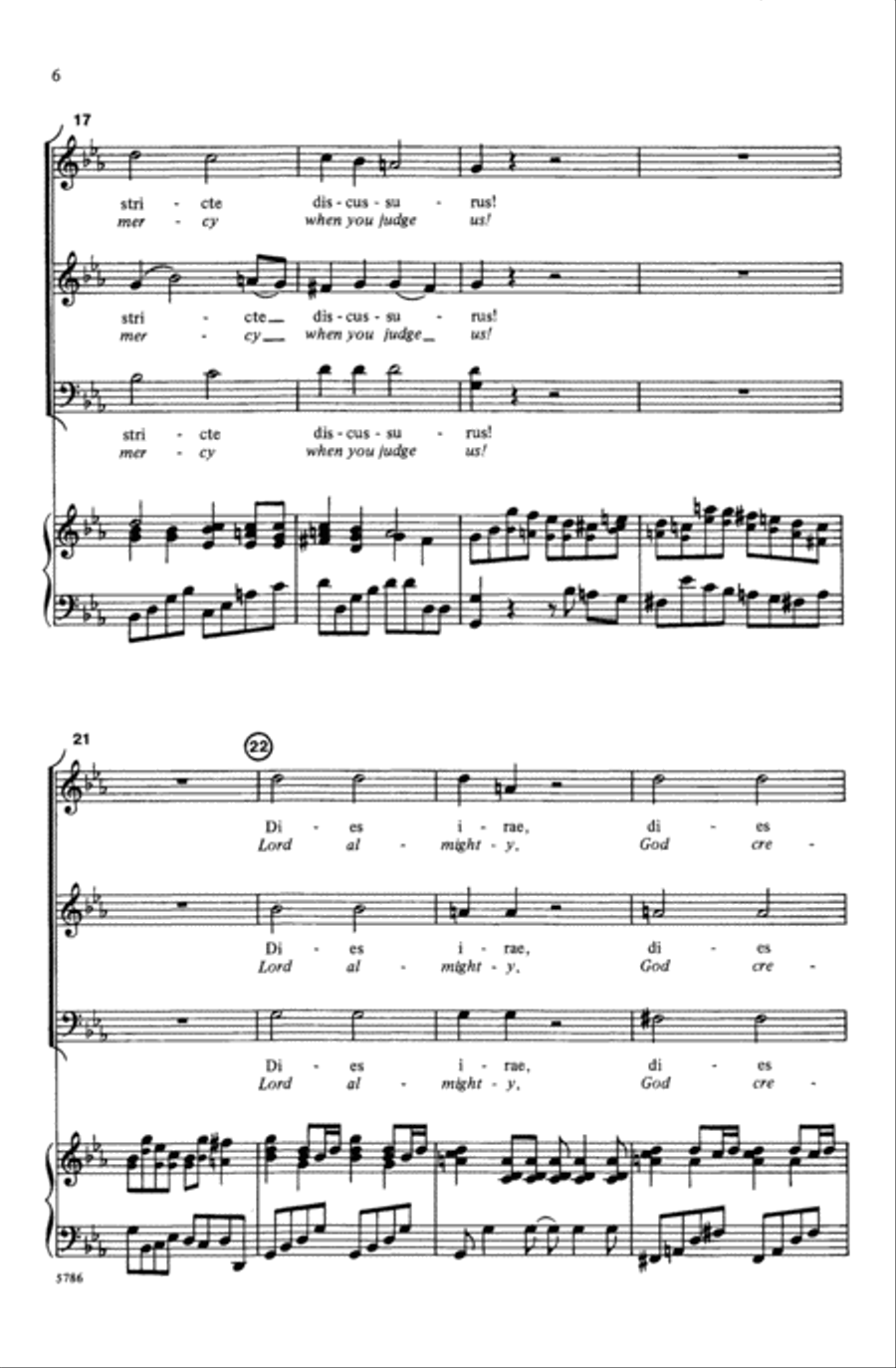 Dies Irae (from Requiem) Dies Irae (from Requiem) Choir scores gallery preview page 5