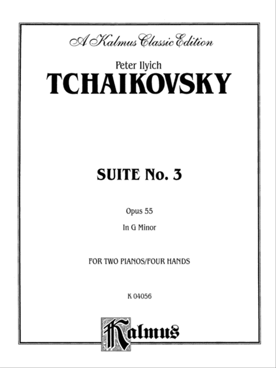 Suite No. 3 in G Major, Op. 55