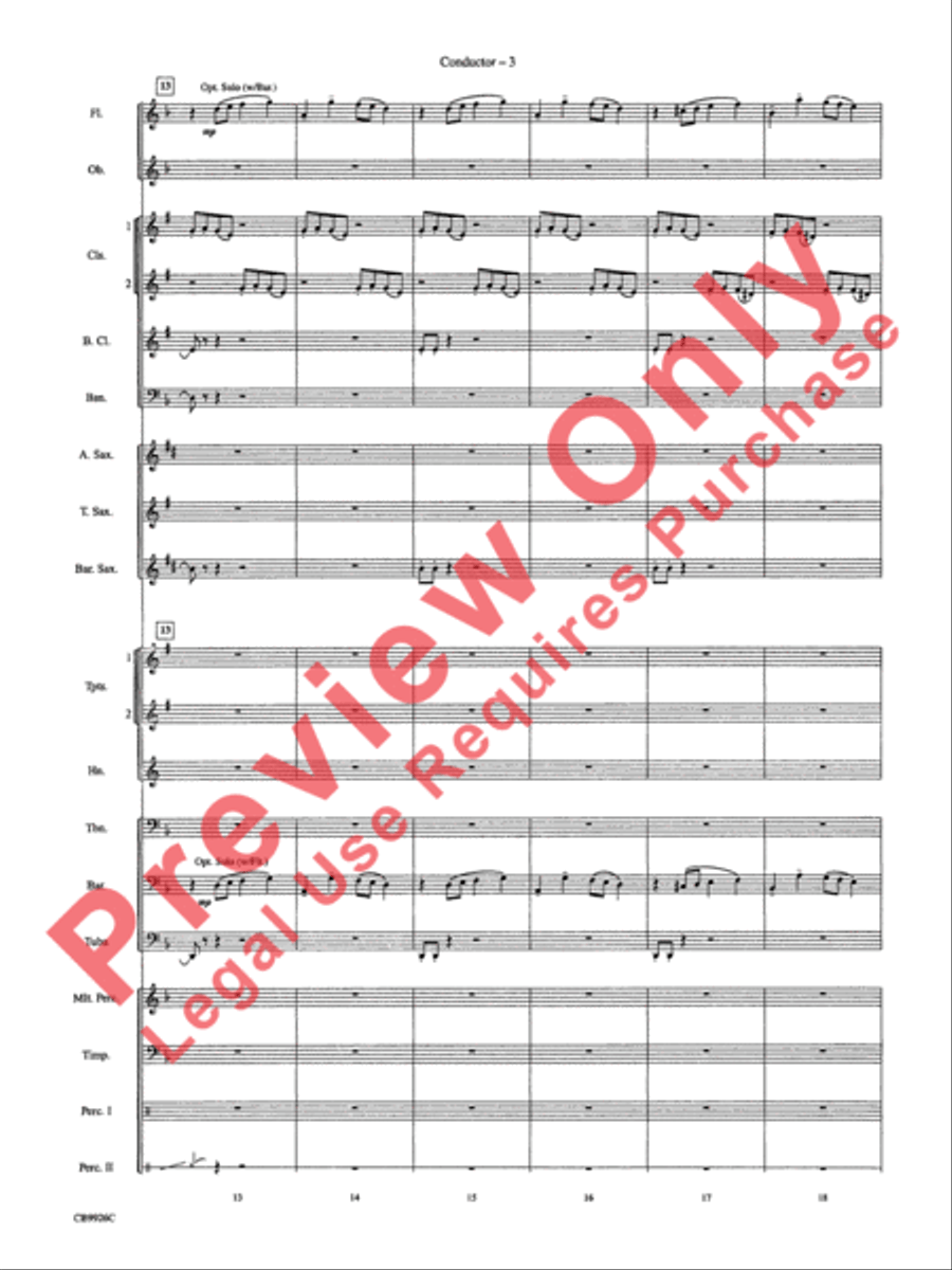 Duel of the Fates Concert Band scores gallery preview page 5