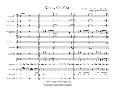 Crazy On You - Score Only image number null