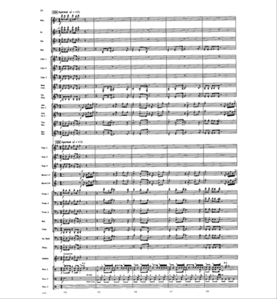American Folk Fantasia Concert Band scores gallery preview page 25