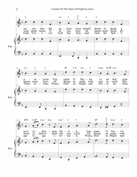 Advent lyrics set to Christmas melodies #2 of 4: Creator of The Stars of Night (lyrics) and Hark Th
