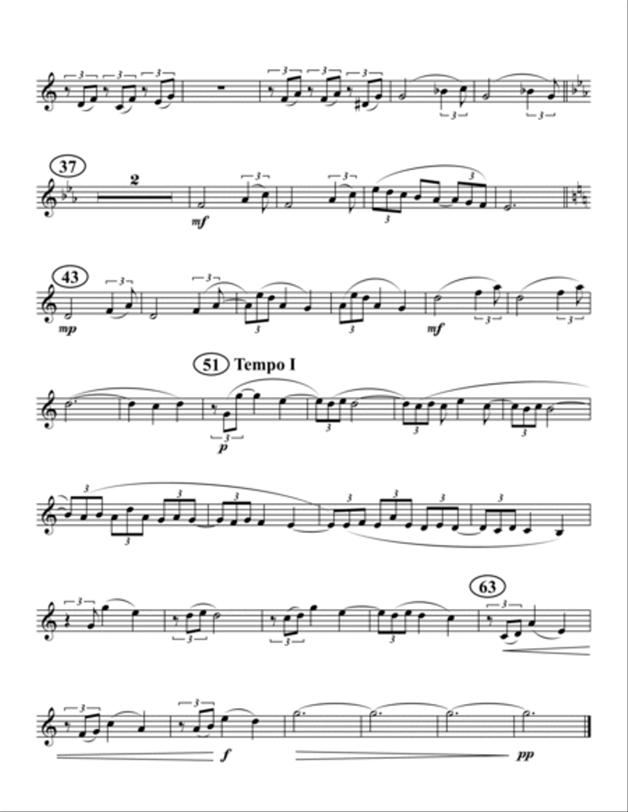 Clair de Lune Brass Quartet scores gallery preview page 5