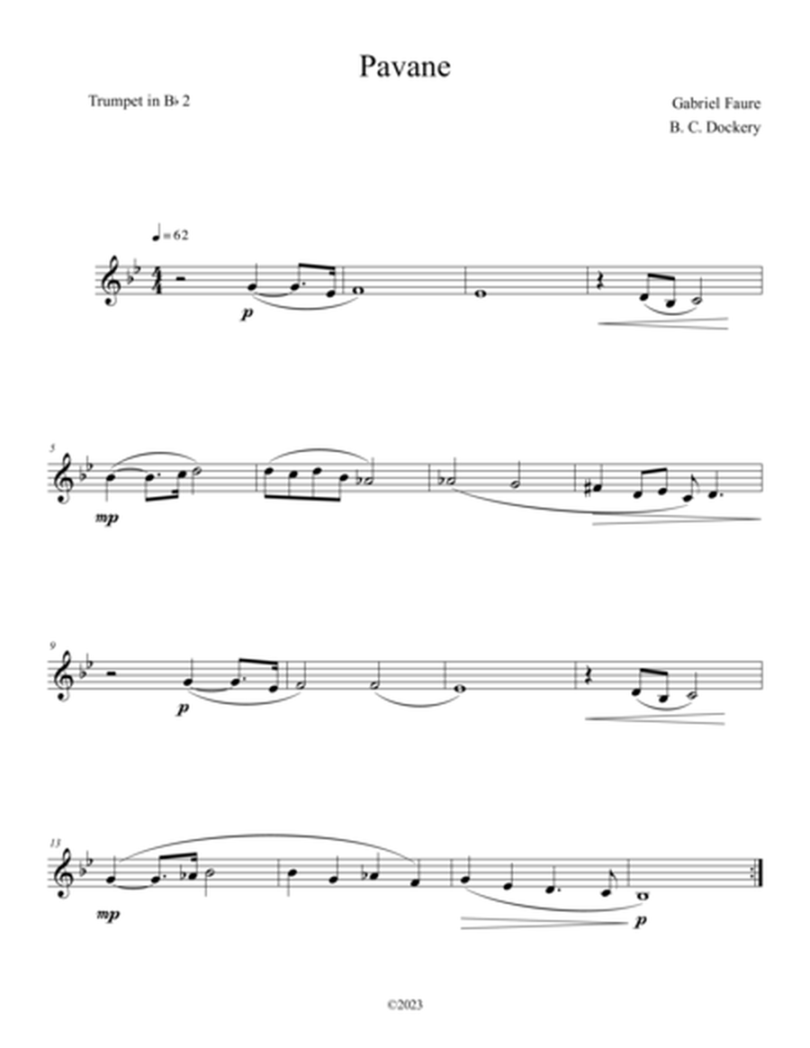 Pavane (Brass Quintet) image number null