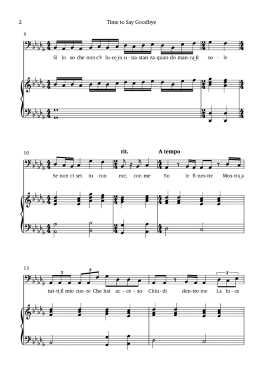Time To Say Goodbye Voice scores gallery preview page 2