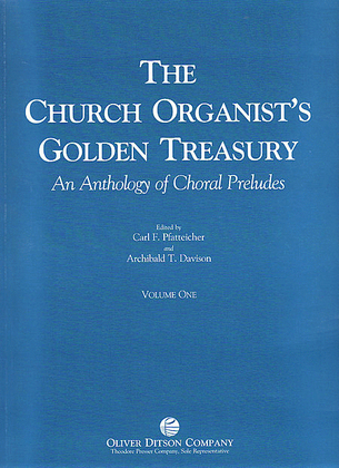 Book cover for The Church Organist's Golden Treasury