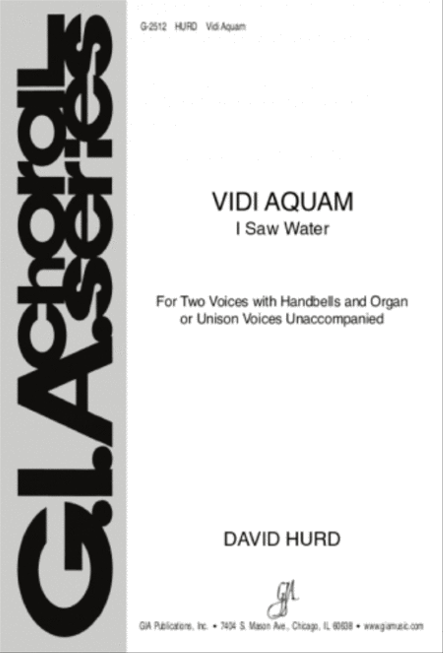 Vidi aquam Unison Choir scores gallery preview page 1