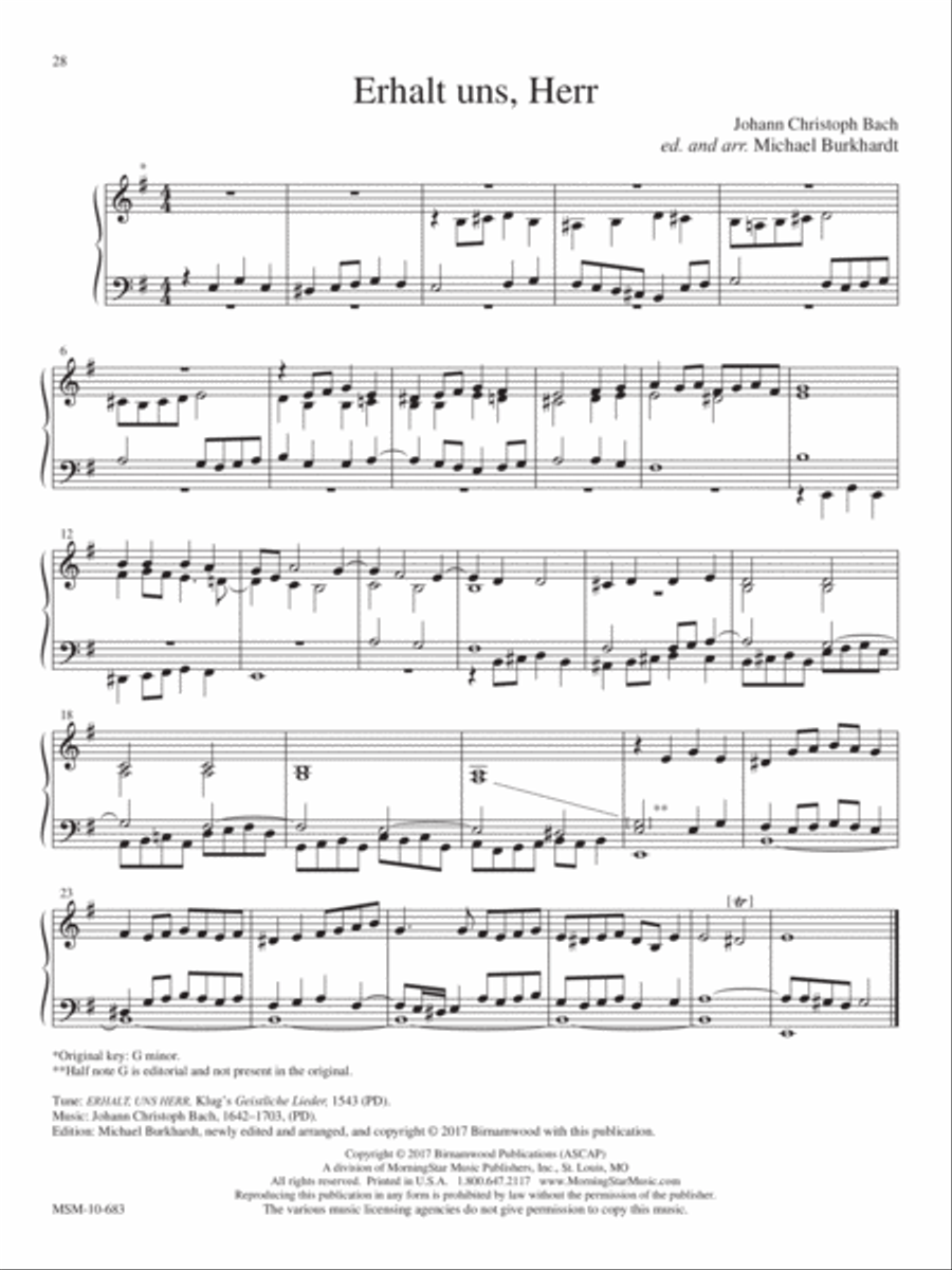 Erhalt uns, Herr Organ scores gallery preview page 5