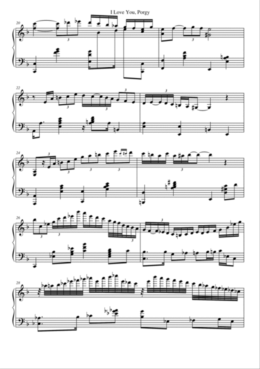 I Loves You, Porgy I Loves You, Porgy Piano Solo scores gallery preview page 3