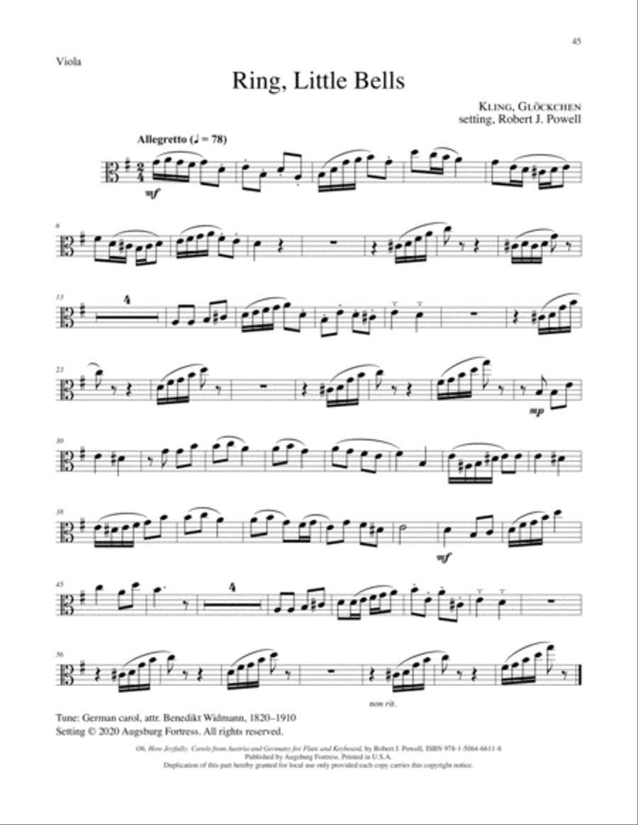 Oh How Joyfully Flute scores gallery preview page 10