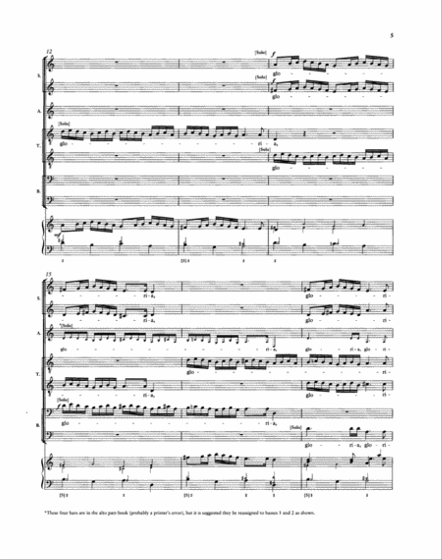 Gloria a 7 SSAATTBB scores gallery preview page 5