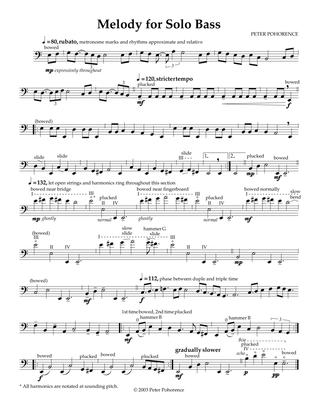 Melody for Solo Bass
