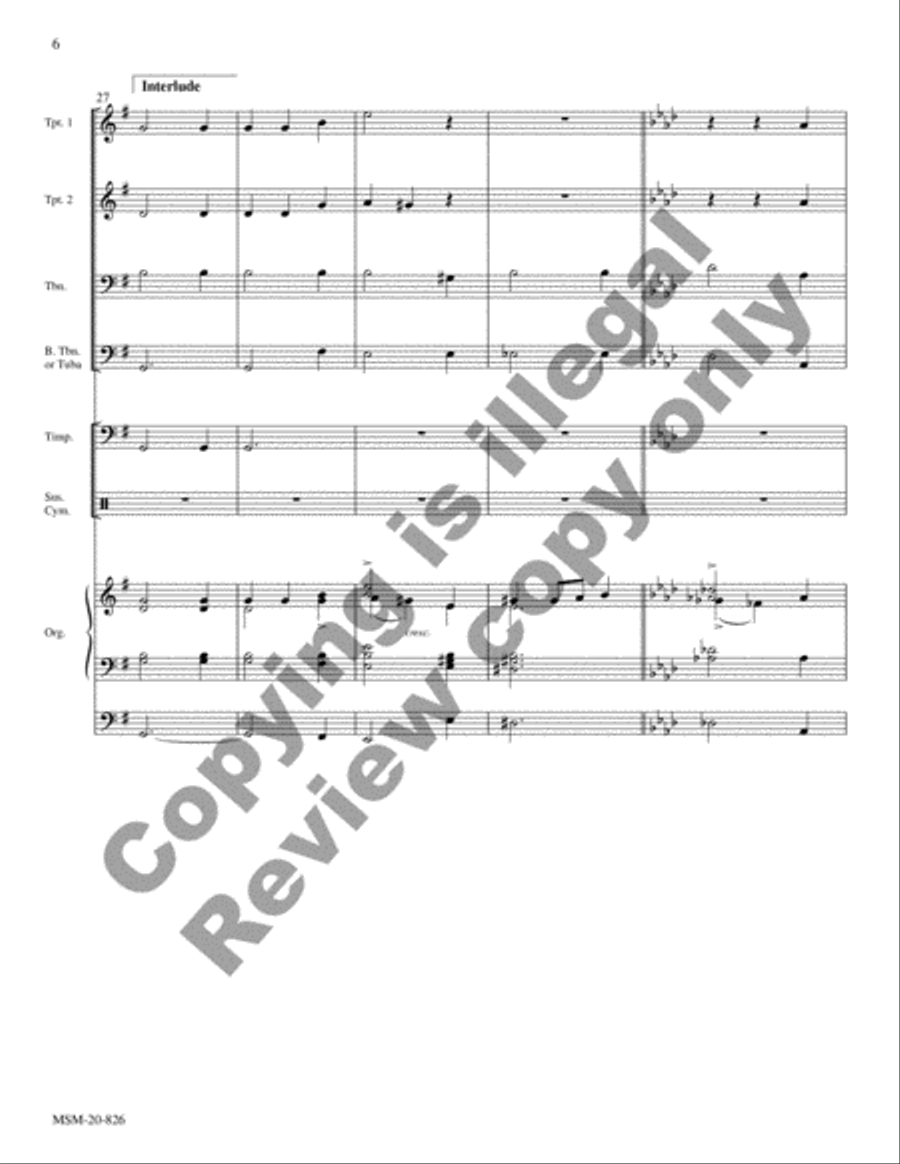 O Worship the King Choir scores gallery preview page 13