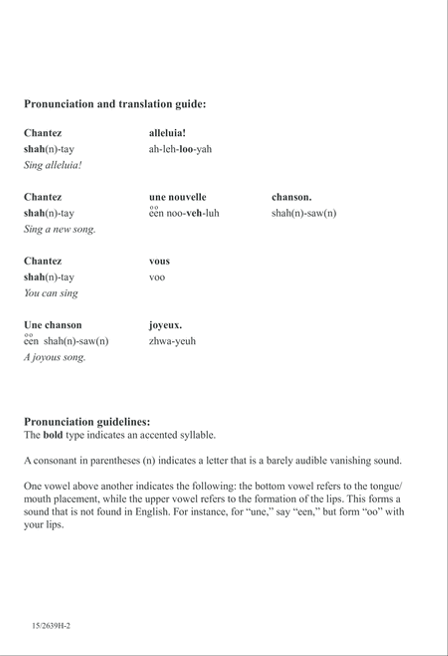 Chantez Alleluia! 3-Part scores gallery preview page 3