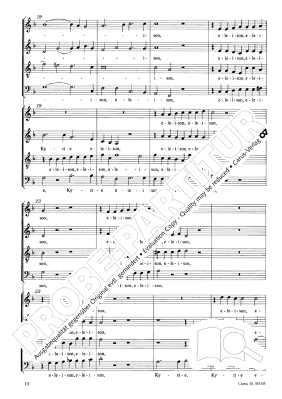 Introitus und Kyrie Introitus und Kyrie 4-Part scores gallery preview page 11