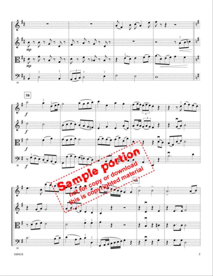 And Can It Be String Quartet scores gallery preview page 4