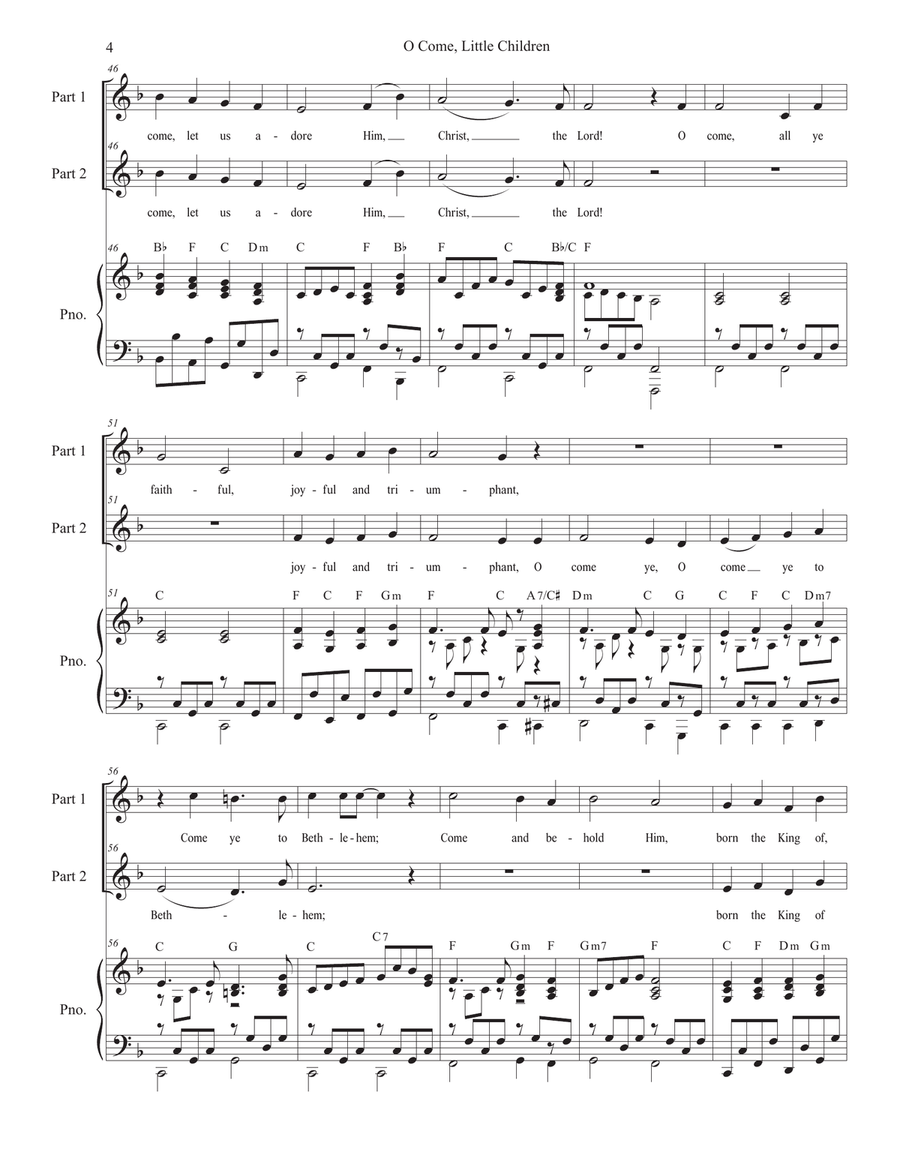 O Come, Little Children (with 