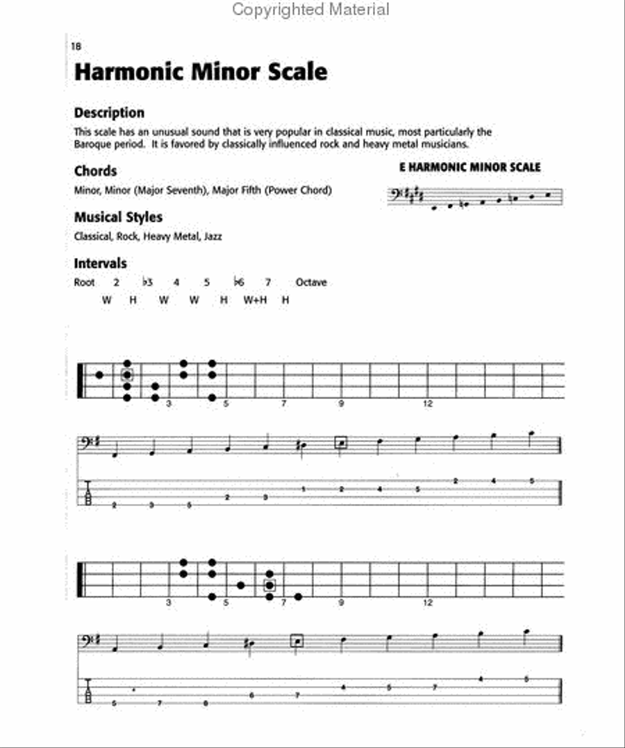 Alfred's Basic Bass Scales & Modes Bass Guitar scores gallery preview page 4