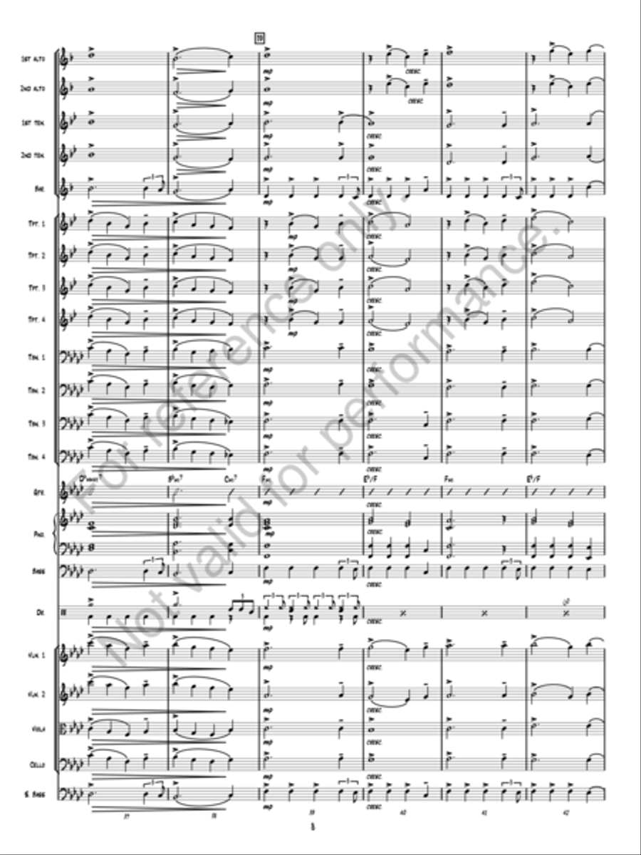 Christmas Fantasy Jazz Ensemble scores gallery preview page 8