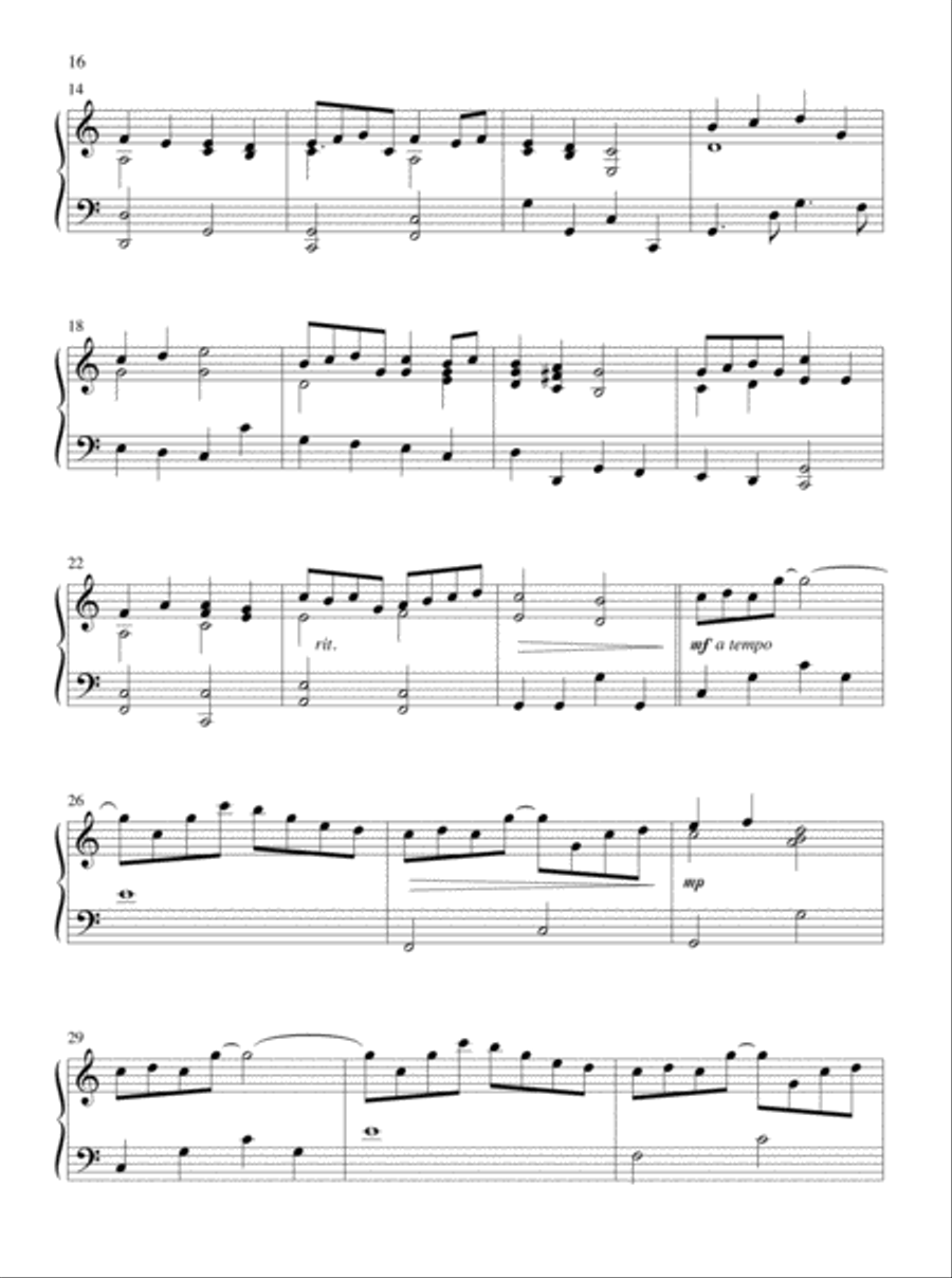 Let All Things Their Creator Bless! Piano Solo scores gallery preview page 9