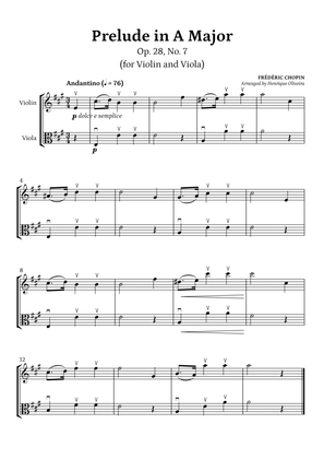 Prelude Op. 28, No. 7 (Violin and Viola) - Frédéric Chopin