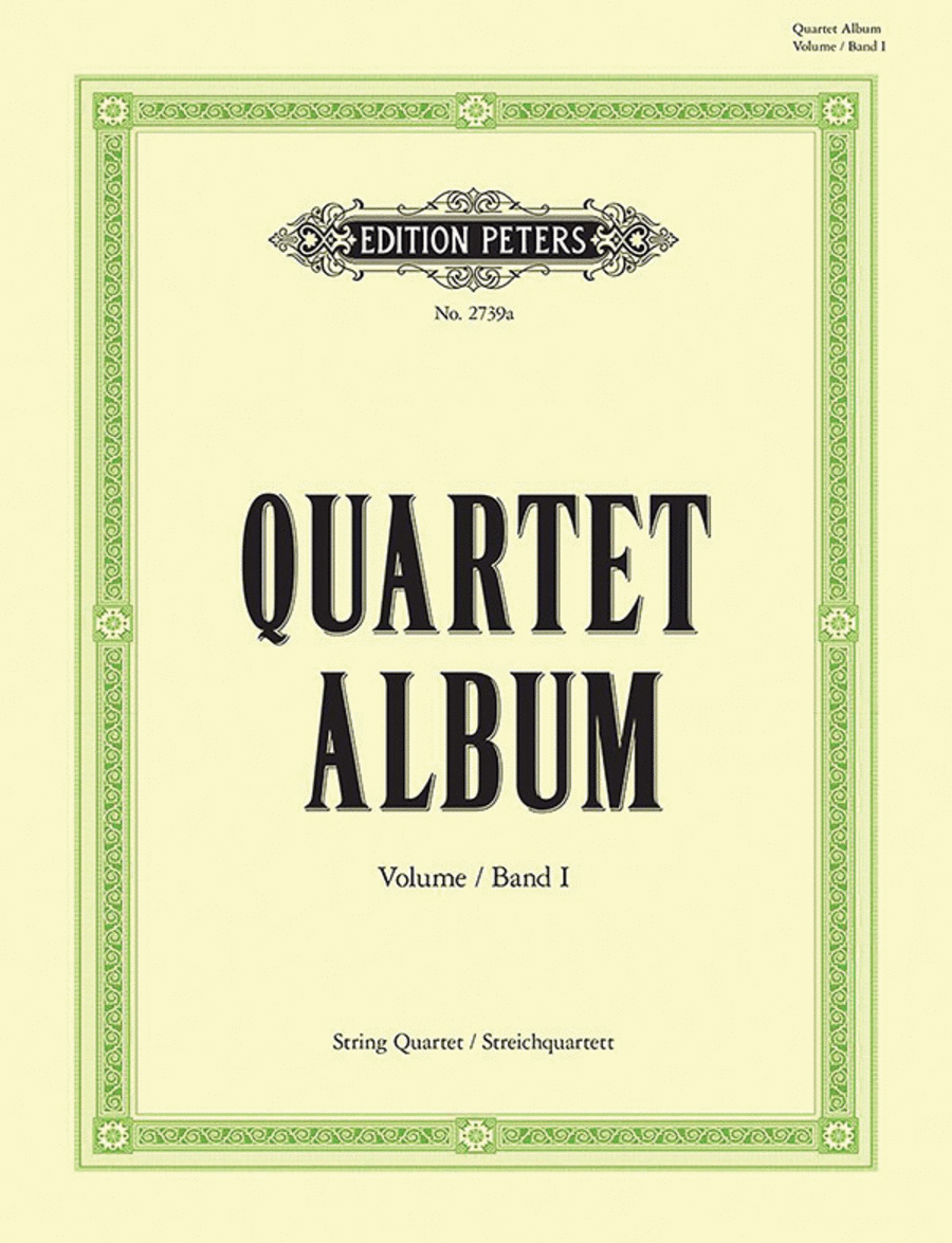 Quartett-Album -- Collection of Famous Pieces for String Quartet String Quartet scores gallery preview page 1