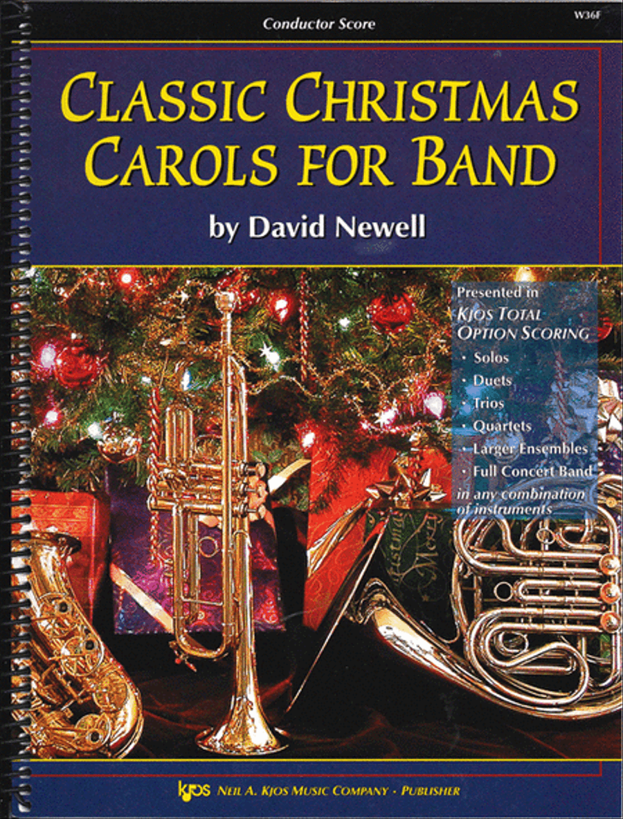 Classic Christmas Carols For Band - Score Concert Band scores gallery preview page 1