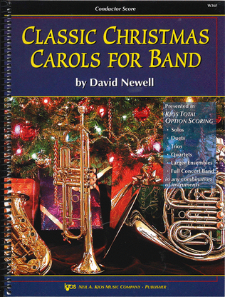 Book cover for Classic Christmas Carols For Band - Score