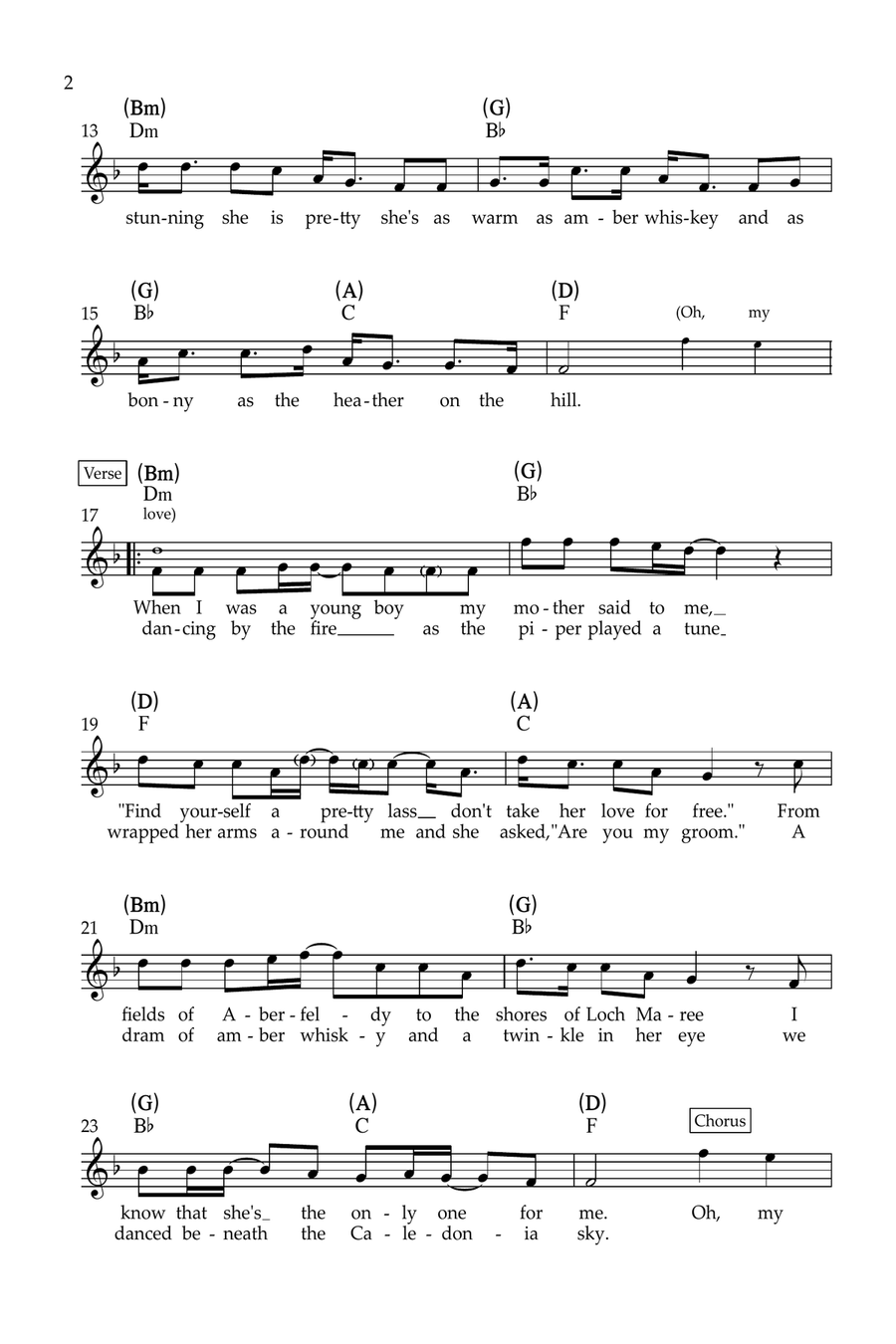 Heather On The Hill Piano scores gallery preview page 2