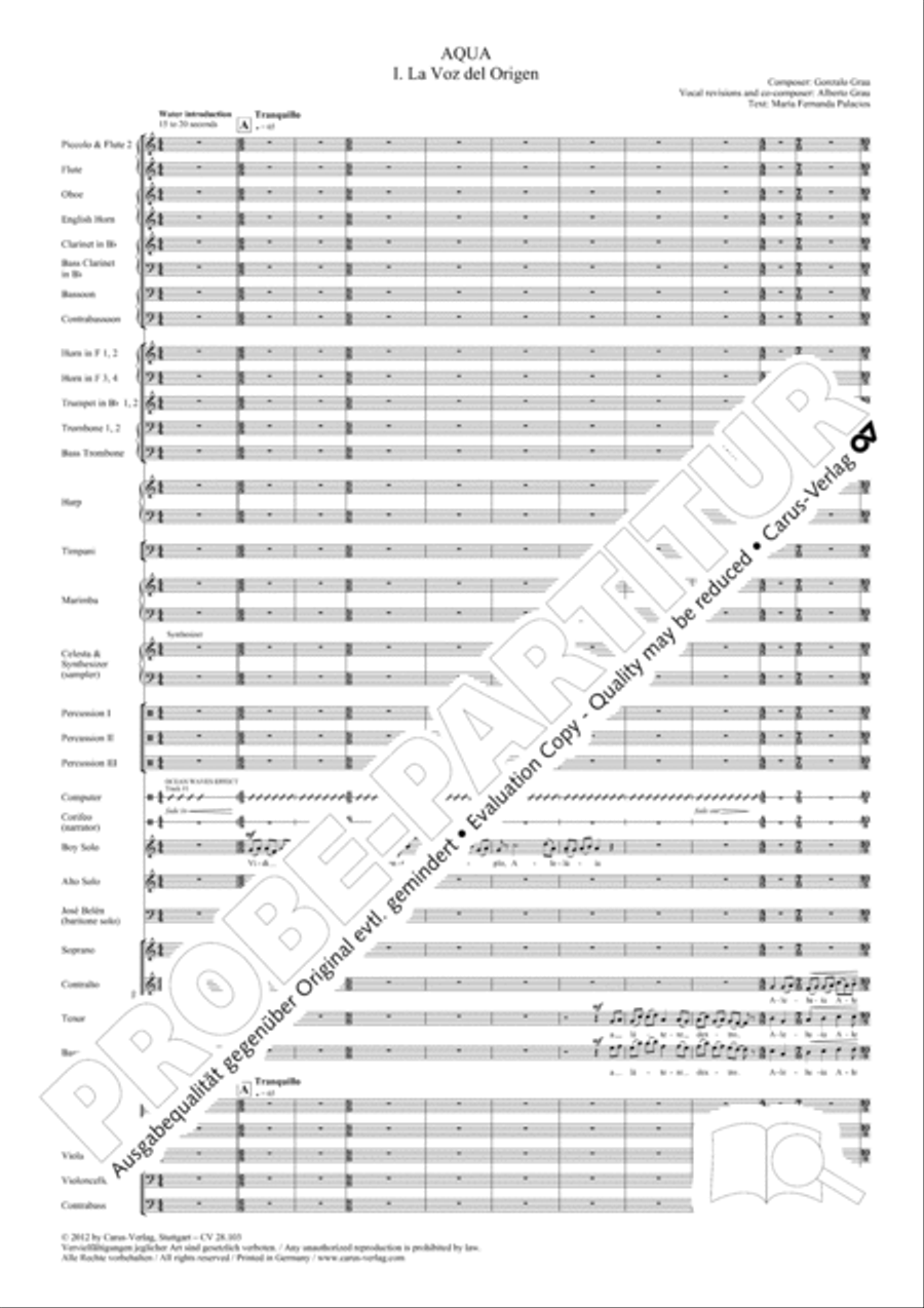 Water Water 4-Part scores gallery preview page 14