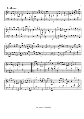 Menuet (Movement of baroque suite nº28 for piano solo)
