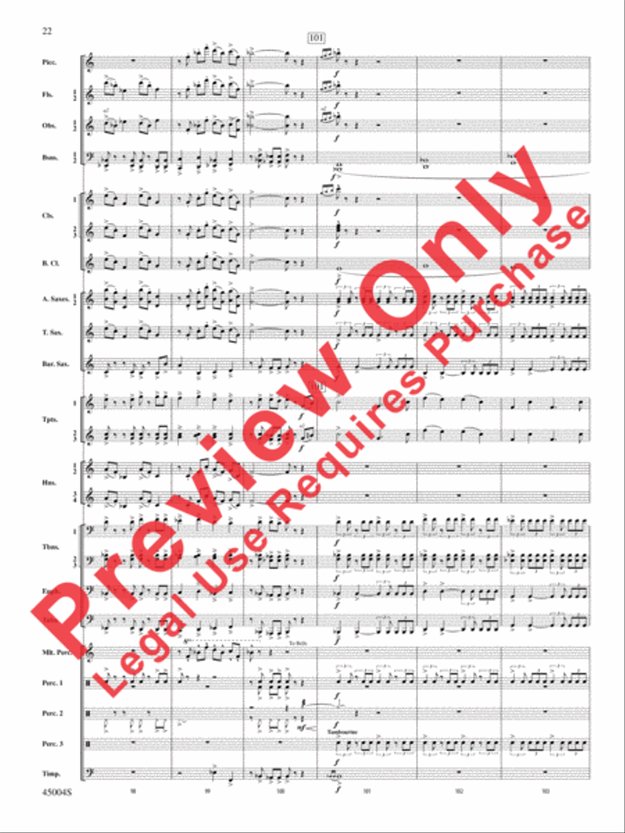 Red Rock Mountain Concert Band scores gallery preview page 57