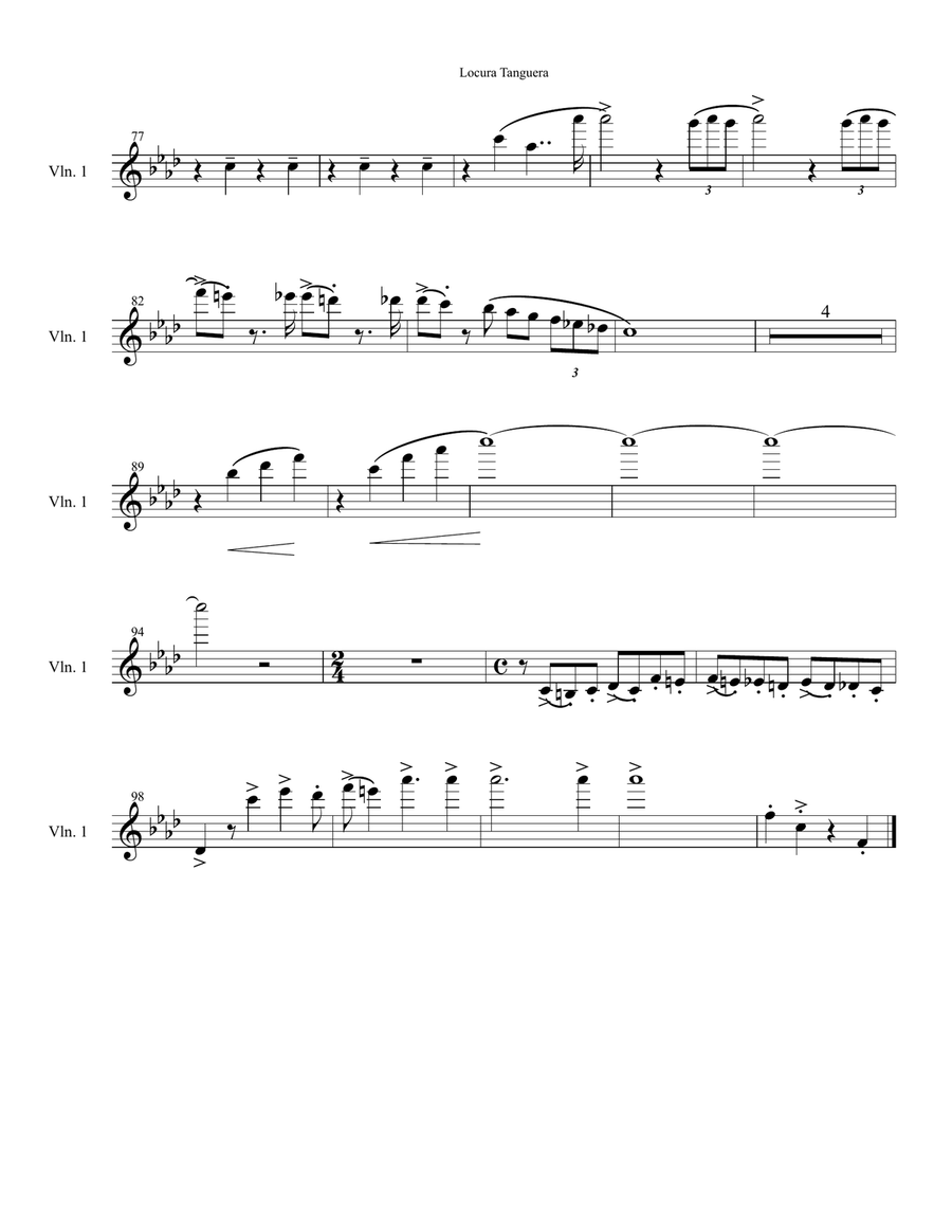 Locura Tanguera (Tango) transcription for orquesta típica Full Orchestra scores gallery preview page 3