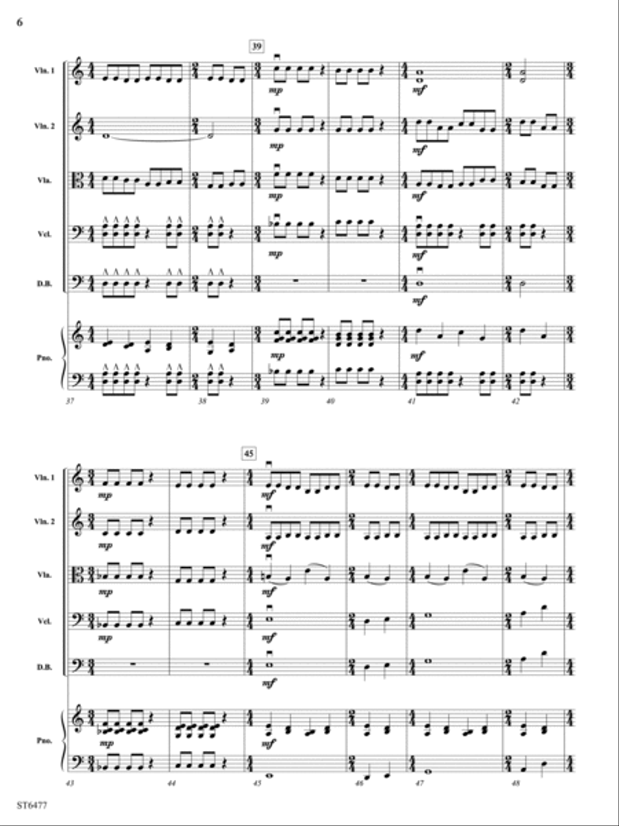 East My (Rosin) Dust: Score String Orchestra scores gallery preview page 6