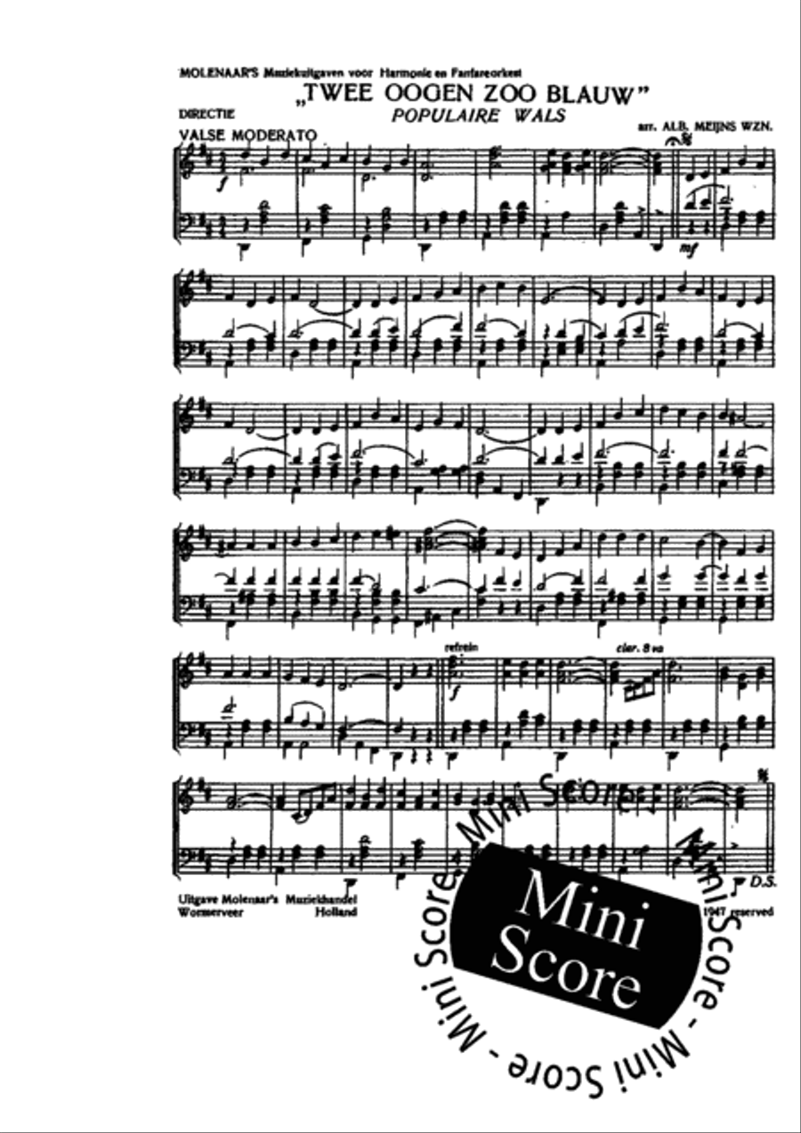 Cheerio Holland Cheerio Holland Concert Band scores gallery preview page 6