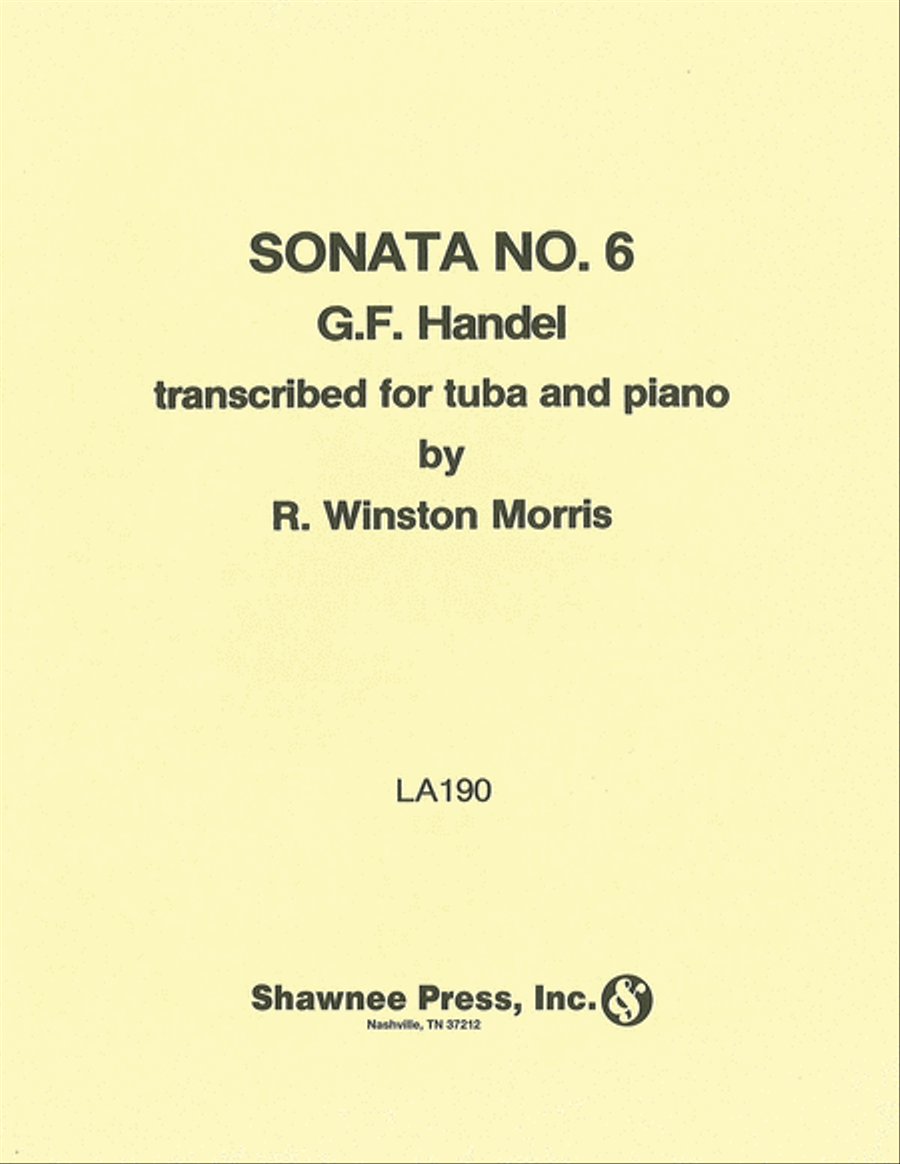 Sonata No. 6 Tuba scores gallery preview page 1